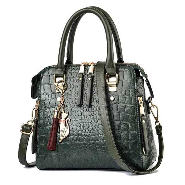 Croc Leather Bag